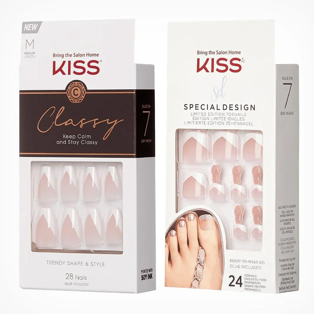KISS Classy Manicure & Special Design Pedicure Set - French Mate